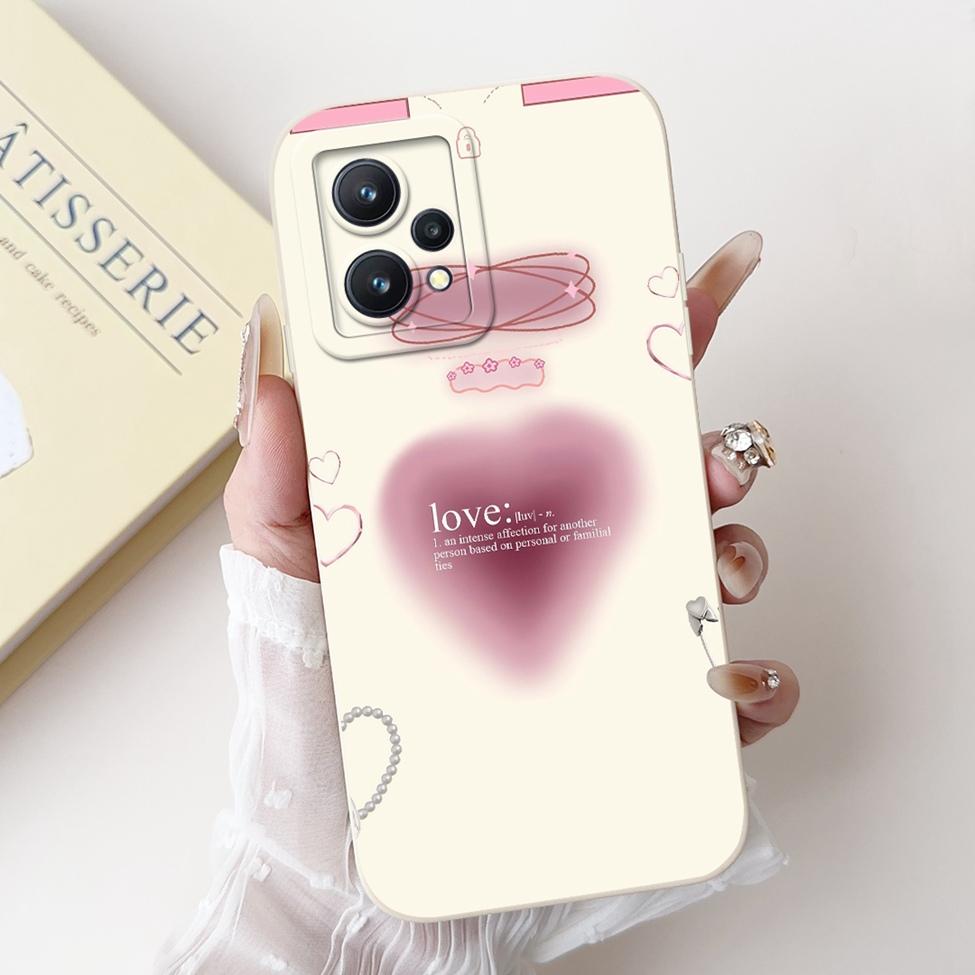 For Realme 9 4G Case RMX3521 Silicone Cute Cat Fashion Butterfly Flower Love Painted Shockproof Cover For Realme 9 4G Phone Case