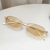 Mode Kleine Rechthoekige Zonnebril Mannen Vrouwen Vintage Vierkante Rij Zonnebrillen Merk Metalen Frame Brillen lentes de sol mujer