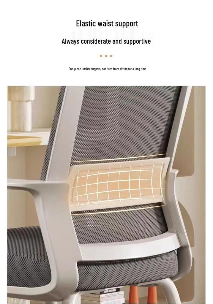 Ergonomic Office Chair: Comfortable for Long Sitting - Ideal for Home, Dorm, or Workplace