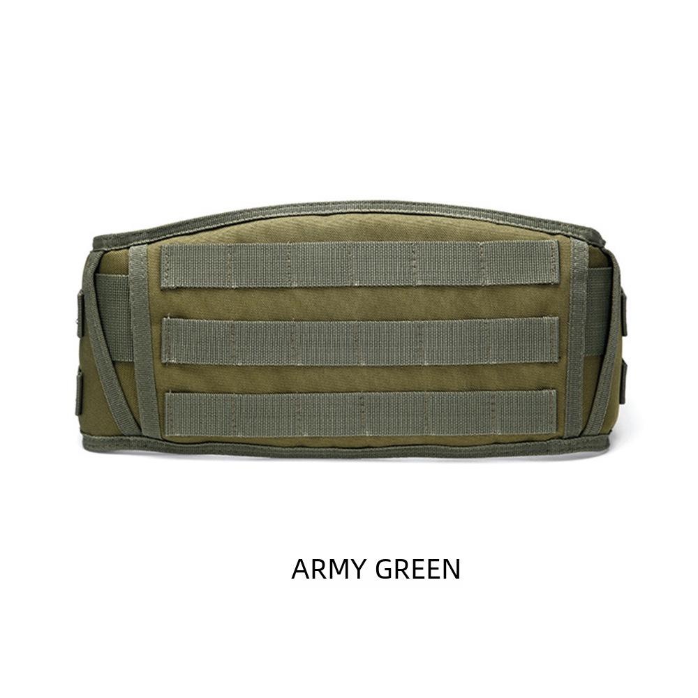 Camouflage Molle Tactical Outdoor Waist Belt - Multi-Purpose Military-Style Gear Belt for Field Use