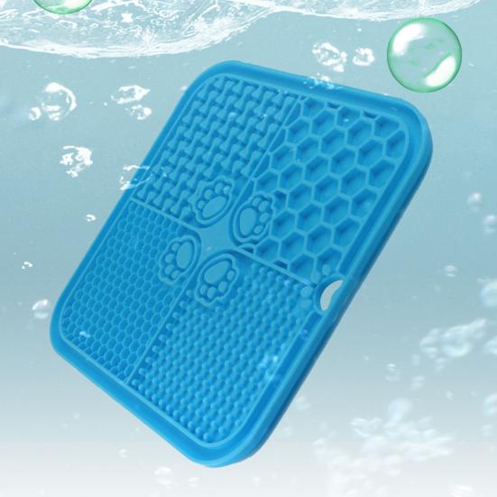 Dog Lick Mat with Suction Cup Interactive Pet Feeding Mat for Slow Feeding Anxiety Relief Pet Licking Pad for Large Small Dogs Cats
