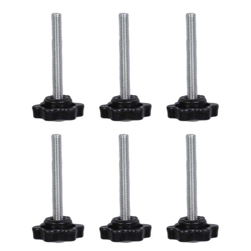 6 шт. 5 мм накатанная рукоятка эргономичная винтовая ручка для большого пальца промышленные винты замена шестигранная головка ручка ручная винтовая ручка долговечная