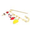 Alloy Brooch Women Pin Clothing Dress Cartoon Design Colorful Sweater Shawl Collar Jewelry Accessories Use Anti Rust