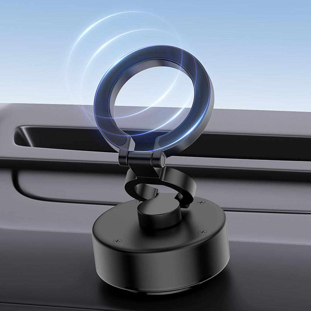 Magnet Phone Holder Electric Magnetic Suction Car Mount 360 Degree Rotating Vacuum Adsorption 3 Section Folding for Desk
