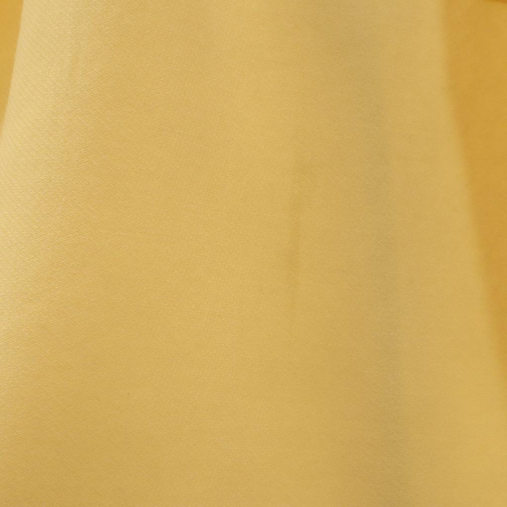 YOKO CHAN made in Japan French sleeve V neck mini dress 36 Yellow Women Used