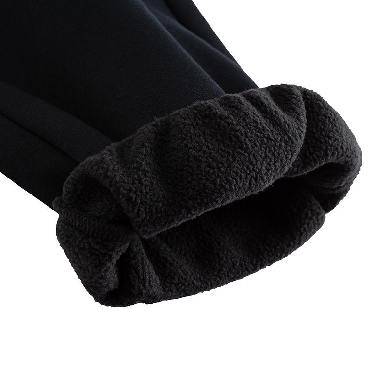 Anta Lifestyle Series Mens Long Pants Winter 2025 Knitted Sports Pants Men Bottoms Basic-Black 952548309-3