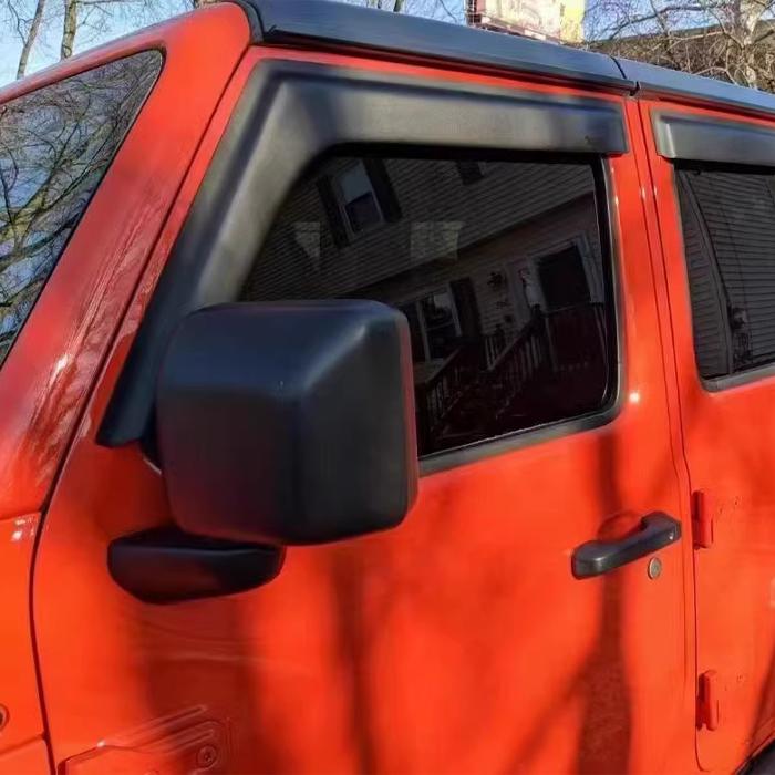 Rain Eyebrow For Jeep Wrangler JK JL JT (2-doors/4-doors) Rain Shield ABS Plastic Sun Visor Exterior Kits Off-Road Accessories