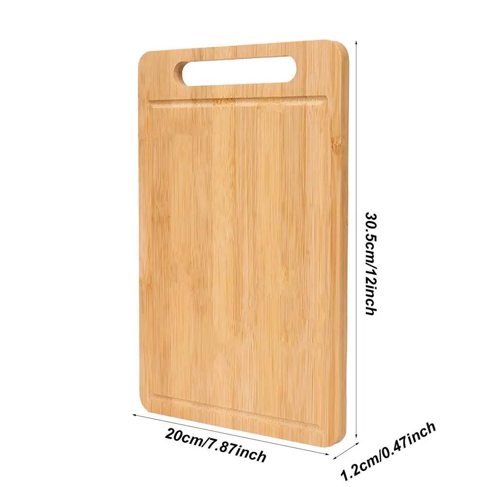 Kitchen Cutting Board Thickened Solid Wood Cutting Board Double-sided Available Rectangular Fruit Veggies Meat Cutting Boards