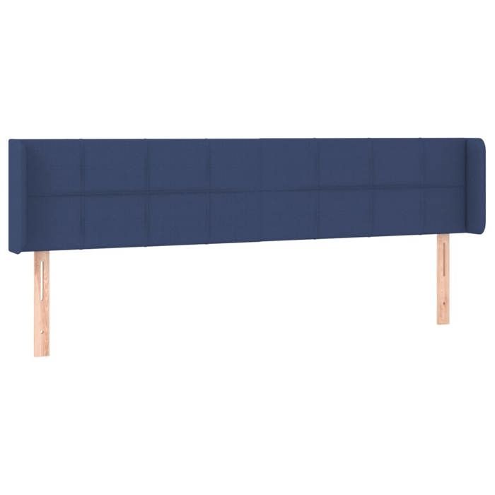VidaXL Tête de Lit à LED Meuble de Chambre à Coucher Accessoire de Lit Double Tête de Cadre de Lit Intérieur Bleu 3123264