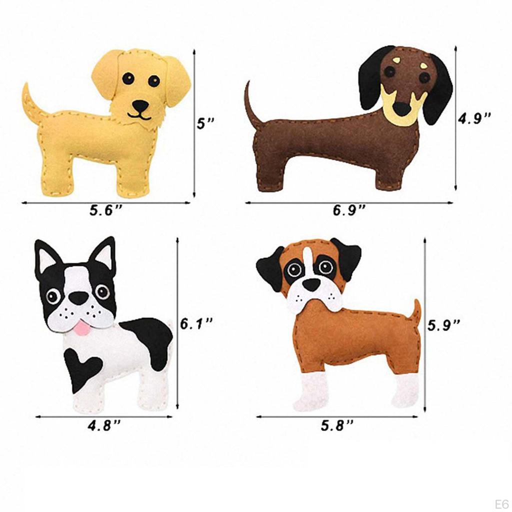 Animal My First Sewing Kits Stuffed DIY Art Craft Creative for Beginner Children Kids Teens