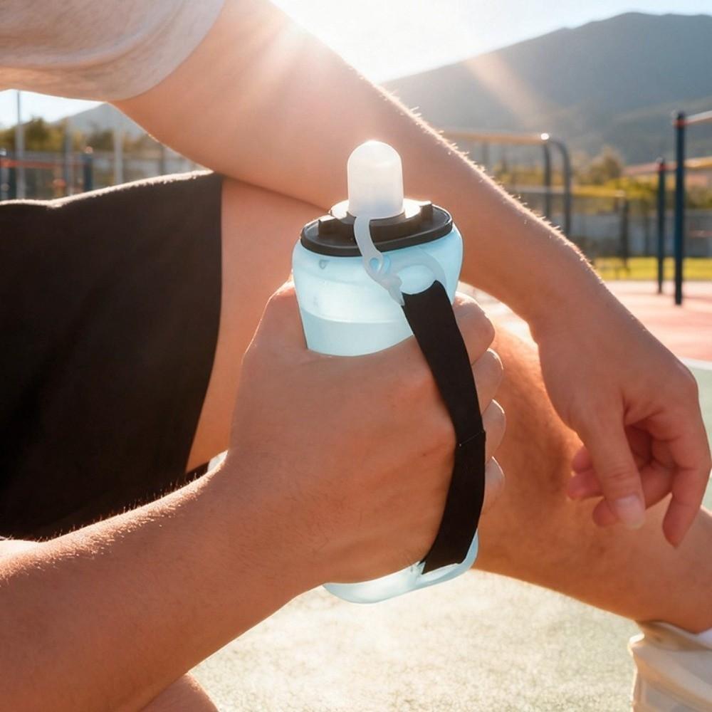 350ml Capacity Foldable Water Bottle Lightweight Travel Foldable Cup  Cycling Activities