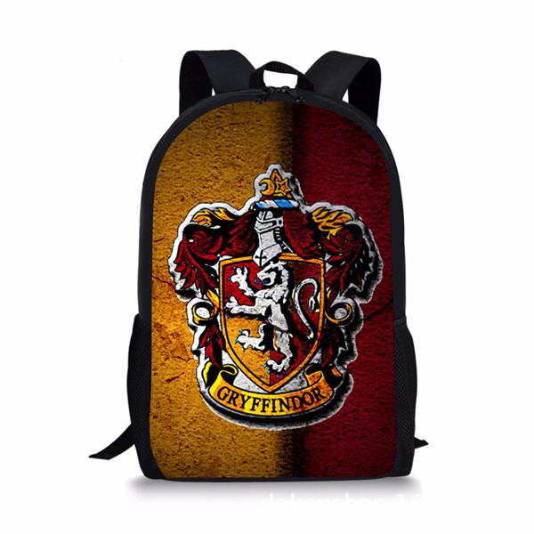 Harry Potter Student Backpack With Large Capacity Nylon Bookbag For Daily Use