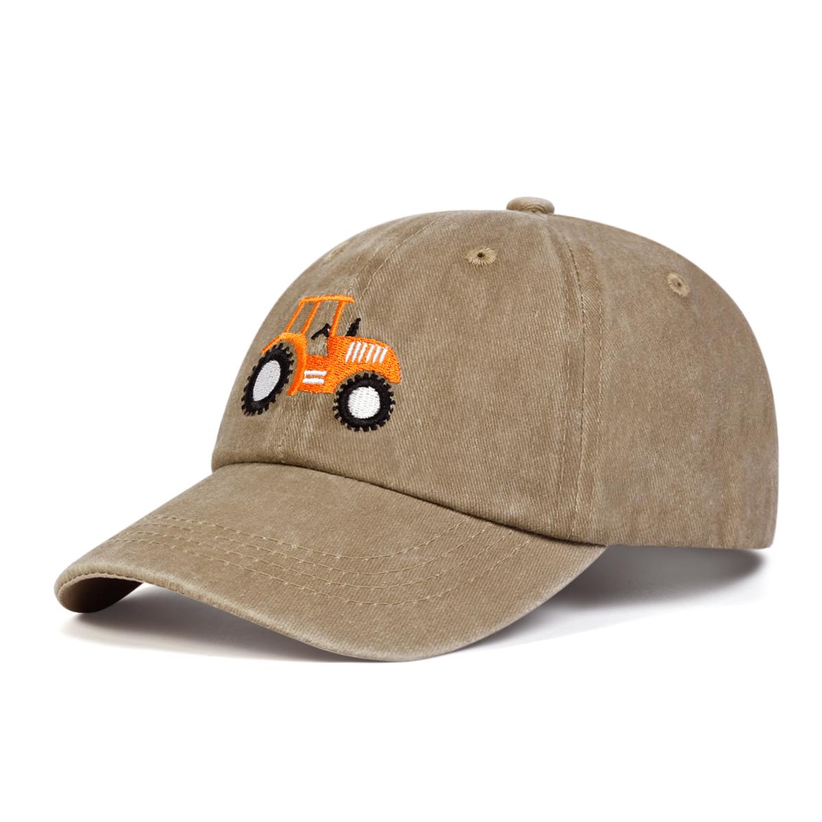 Headgear Children Truck Embroidery Wash Baseball Hat Fashion Cotton Adjustable Hats Boys and Girls Outdoor Casual Cap Golf Caps