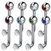 1 Stück Edelstahl Fashion Vertical Barbell Ring Genital Body Piercing Schmuck Geschenk