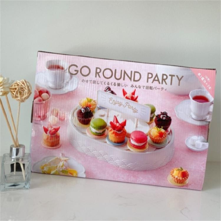 Automatic Rotating Dessert Display Stand Rotary Sushi Machine Party Decoration