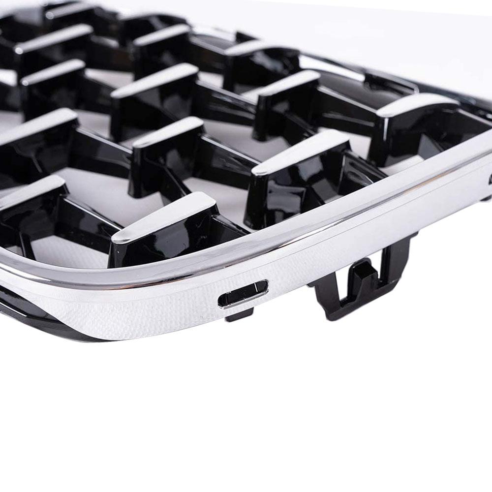 Car Front Bumper Grill Diamond Racing Grille Meteor Style For BMW X1 F48 F49 2016 2017 2018 Meteor Style Grills Car