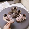 Babyschuhe für Kleinkinder 1-3 Jahre alt halbweiche Sohle Babyschuhe Frühling und Herbst neu rutschfest Jungen Sportschuhe Kinder Board Schuhe Damen 2