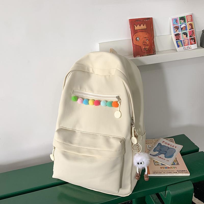 Small fresh and cute girl backpack, new large-capacity casual versatile student backpack