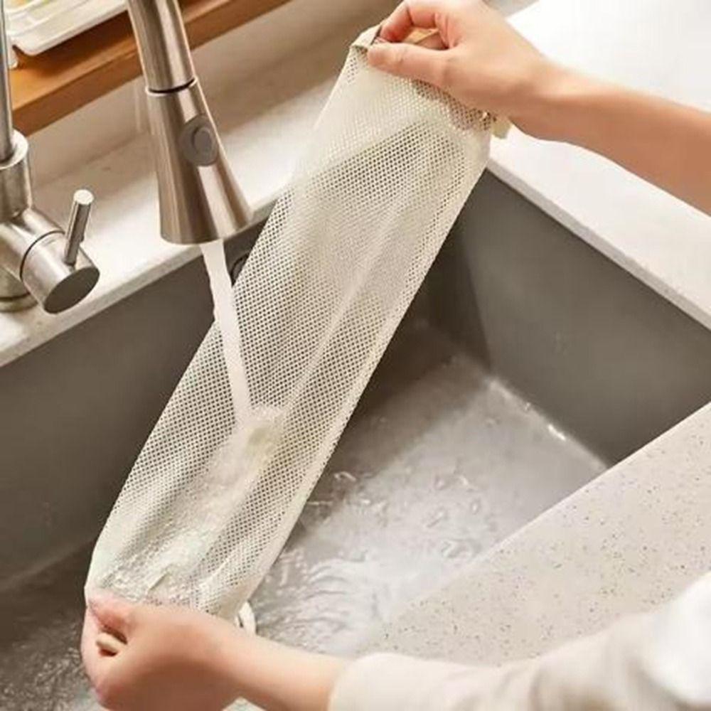 5Pcs Hangable Mesh Hanging Bags Large Capacity Garbage Bag Holder Onion Potato Storage Bag  Bedroom