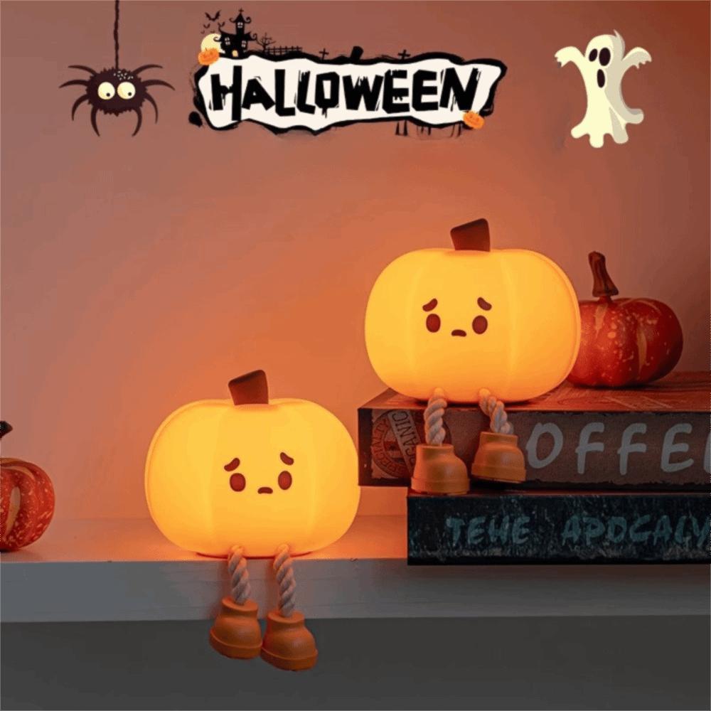 USB Charging LED Pumpkin Light Adjustable Brightness Desktop Lamp  Bedroom