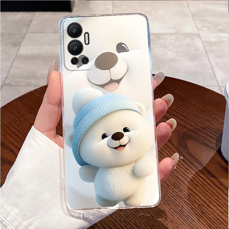 For Infinix Hot 12 Pro Play 12 i Phone Case Cute Rabbit Clear Silicone Back Cover For Infinix Hot12 12Pro 12Play 12i Bumper Capa