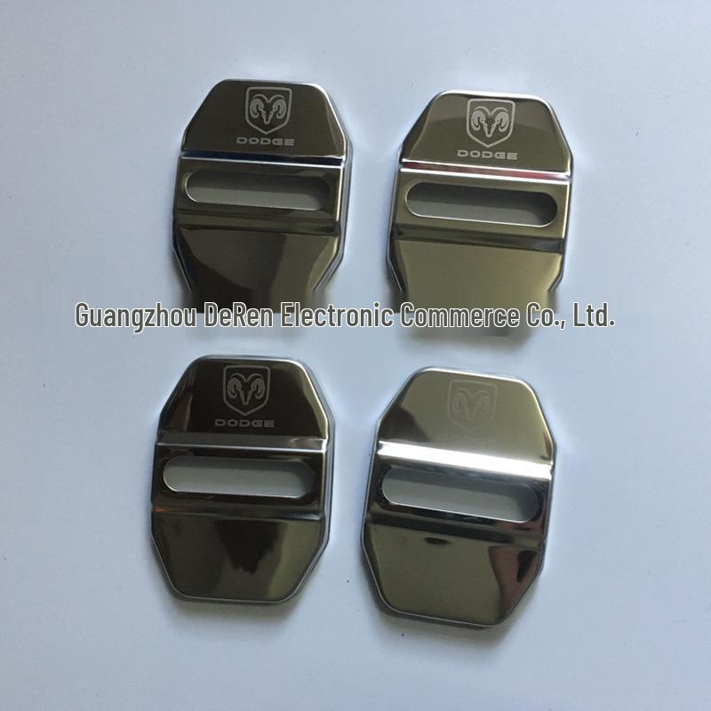 

Защитная накладка на дверной замок из нержавеющей стали для Dodge Journey/Caliber/Ram серебряный