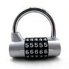 Cadenas à mot de passe antivol en forme de U à 5 chiffres pour portes, valises, tiroirs et salles de sport