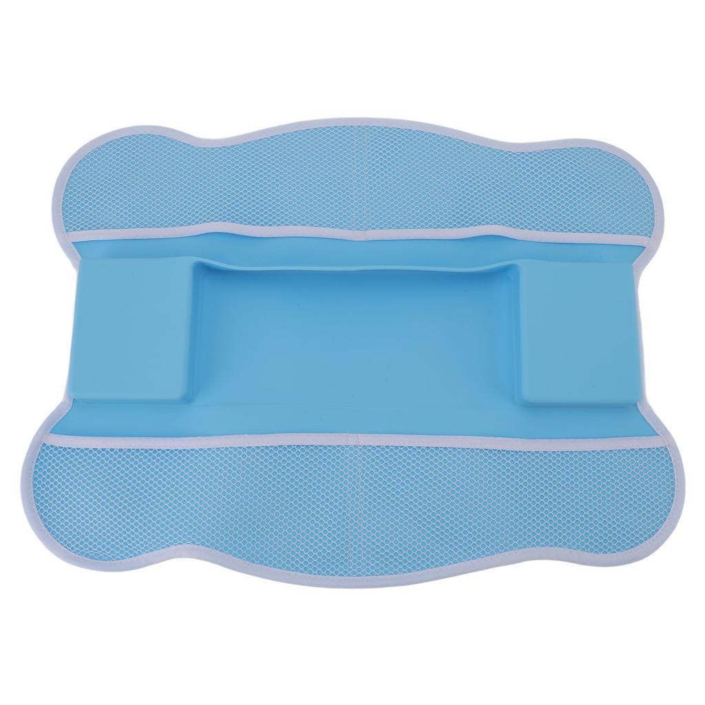 Bathtub Splash Guard with Double Sided Mesh Pockets Bath Tub Shelf Toy Holder Storage for Toddlers with Suction Cups
