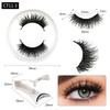 Magnetische künstliche Wimpern mit Clip Magnetisches Wimpernset Dichter Stil Künstliche Wimpern Ohne Kleber Magnetische schwarze Stielwimpern