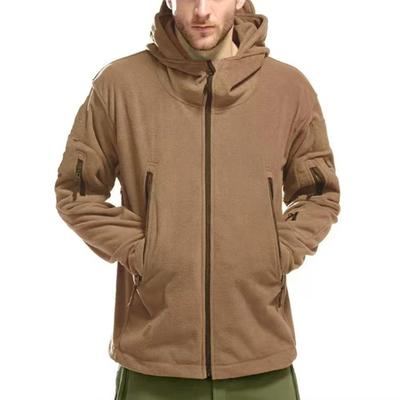 Herren Taktische Jacke Polar Fleece Herbst Winter 7 Mehrzweck Große Taschen Bomberjacken Outdoor Mantel Männer