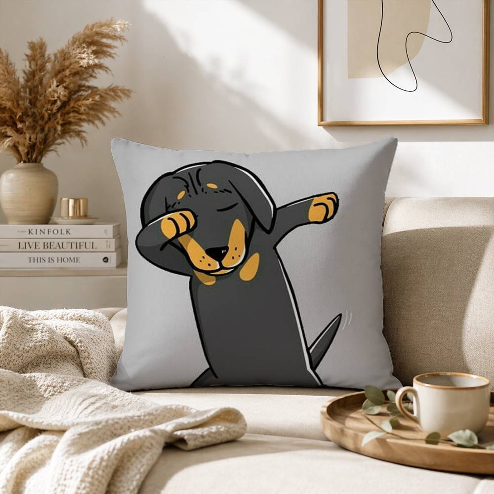 cartoon cute dachshund Pillow Case for Sofa Living Room Home office Decor Protective Cover