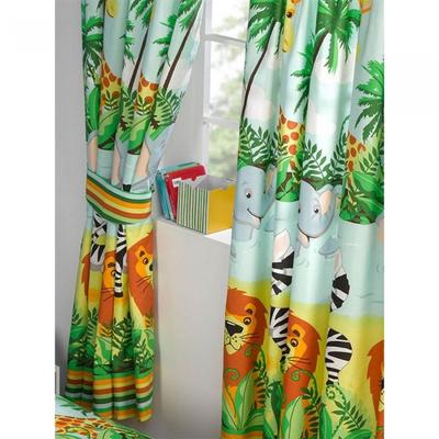 Dschungel-tastische gefütterte Vorhänge (Packung mit 2)