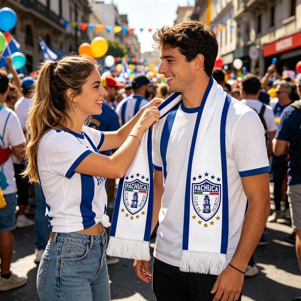 2026 Fodboldfans Halstørklæde - Strikket Polyester Fodboldklub Støttehalstørklæde til Mænd og Kvinder Stadiontilbehør