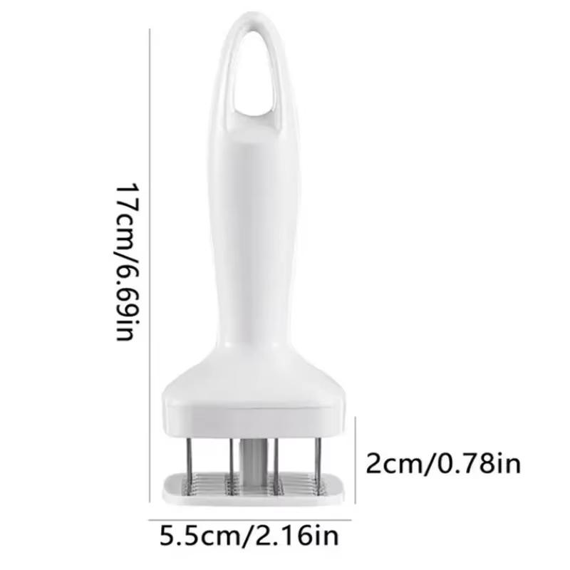 Meat Tenderizer Stainless Steel Meat Looser 24 Needle Automatic Spring Meat Hammer Rib Breaking Perforator Kitchen Gadgets