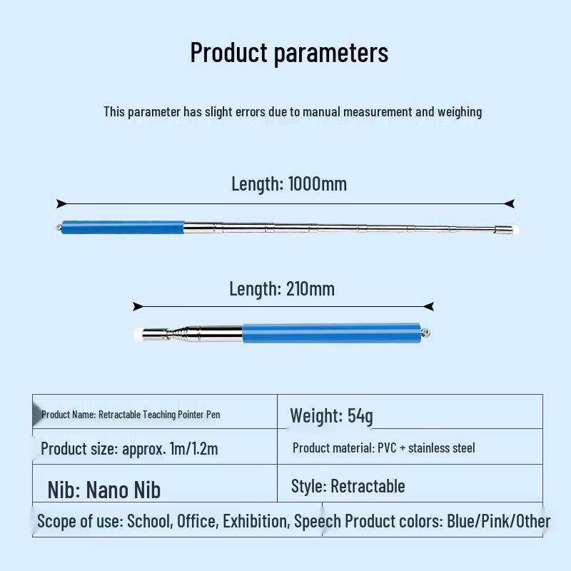Retractable Teaching Pointer Stick
