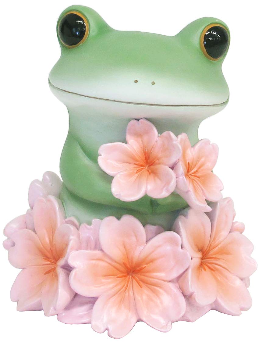 

Copeau Frog surrounded by cherry blossoms 109119 72993 10.4×9.6×12.2cm