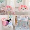 Coperta da Viaggio in Pile Corallo del Cartone Animato My Melody con Morbido Peluche per Bambini e Studenti