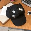 Harajuku Cat Ears Baseball Cap Cute Visor Cap Fashion Star Peaked Hat  Outdoor