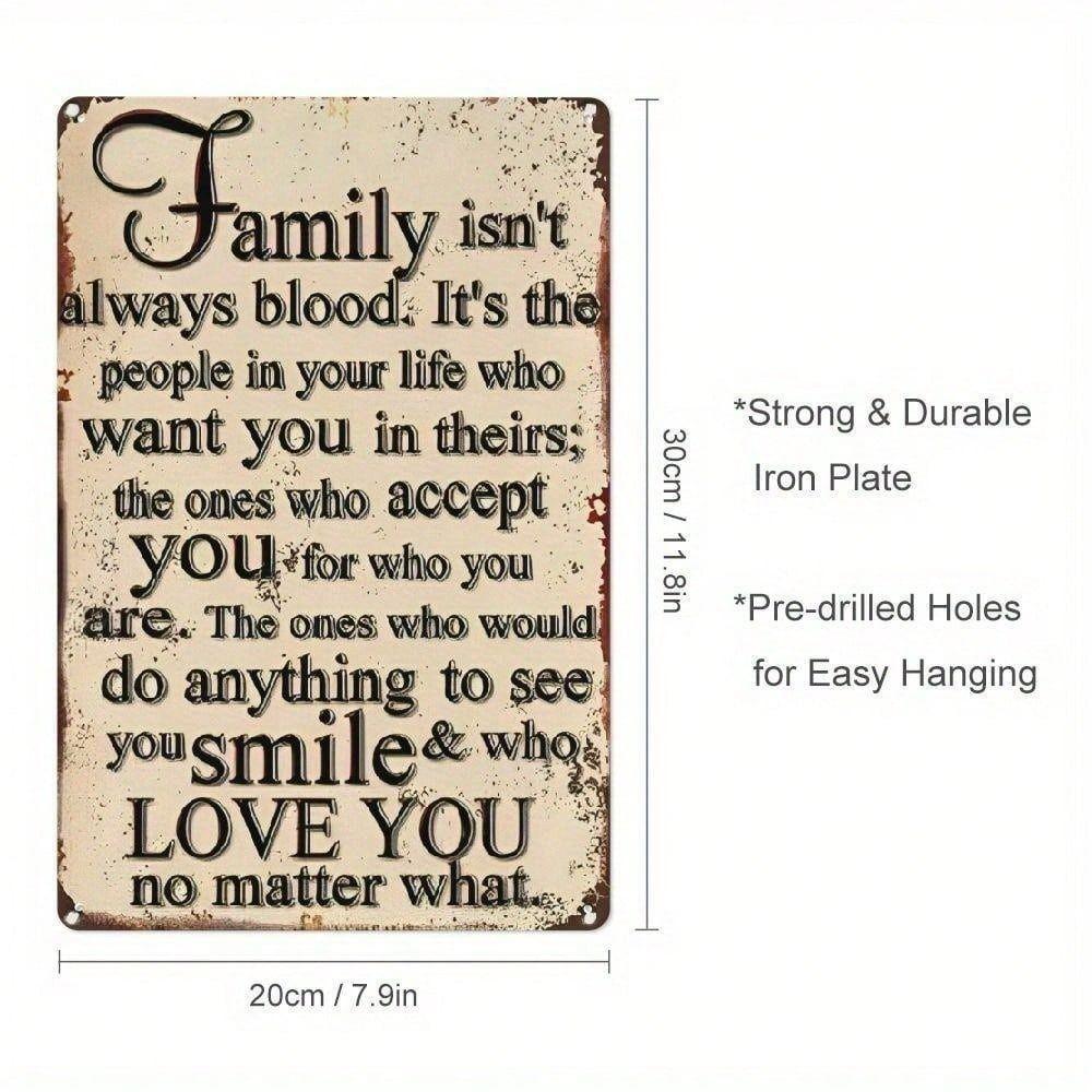 Vintage Metal Poster Wall Art Decor Motivational Sign for Farmhouse Home Office