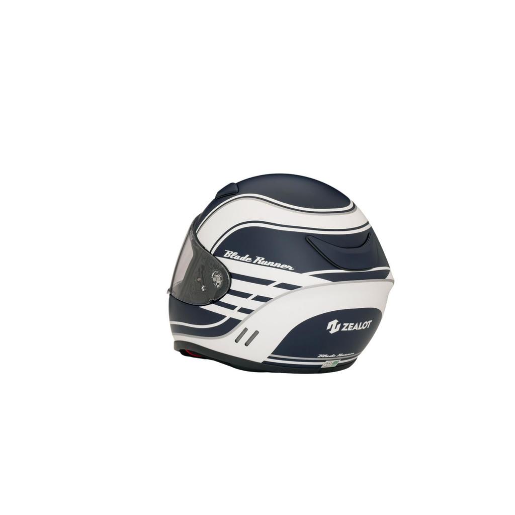 ZEALOT Blade Runner Full Face Graphic Matte Size Helmet, Euro, Blue, M, 57-58cm, BRJ0019/M