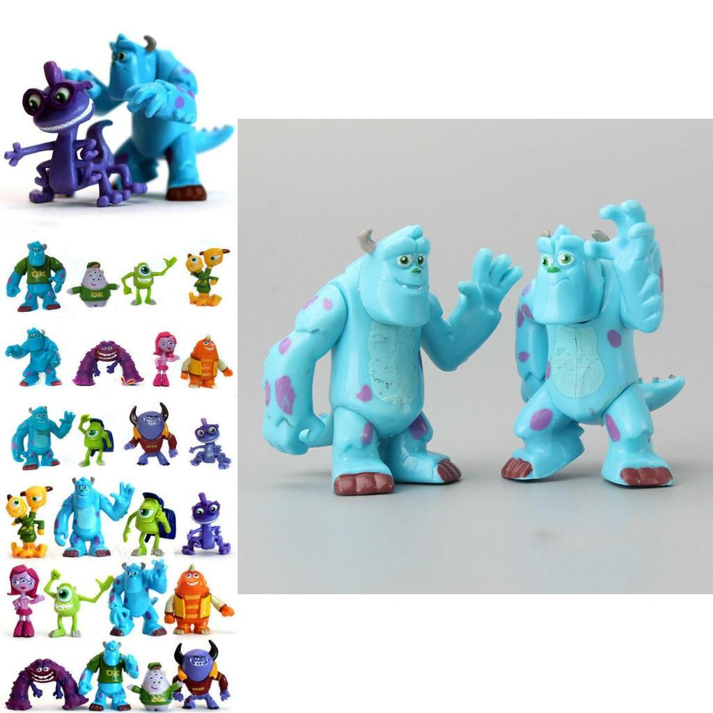 Engaging 12 Pcs Monsters University Sully Mike Anime Figurine Set For Tiny Hands And Imagination