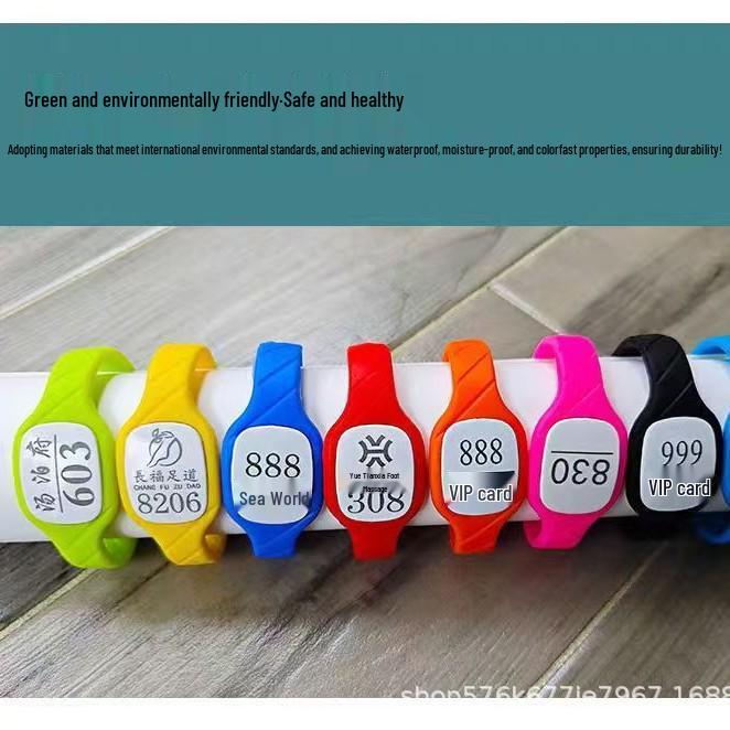 Electronic Sauna Locker Induction Wristband Key Card