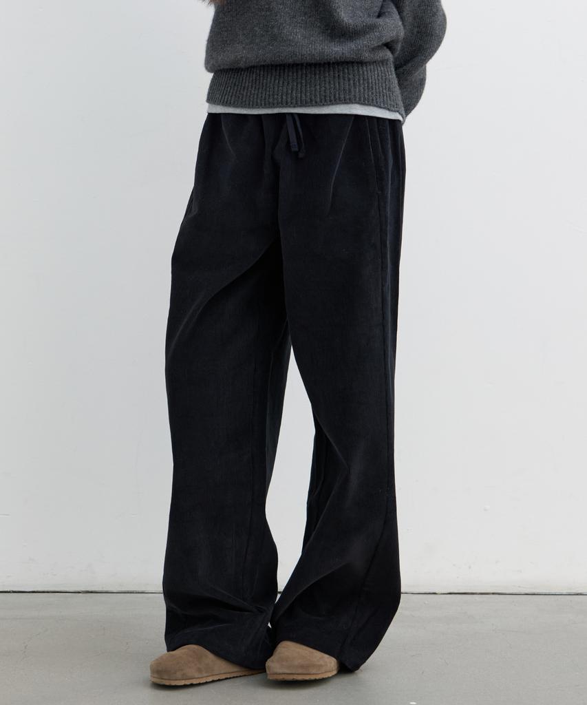 POSZER Corduroy Elastic Pants (Black)