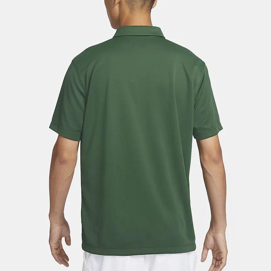 Nike Dri-Fit Court Solid Quick-Dry Casual Sports Short-Sleeve Polo Shirt Men Tops Spruce-Green DH0858-323
