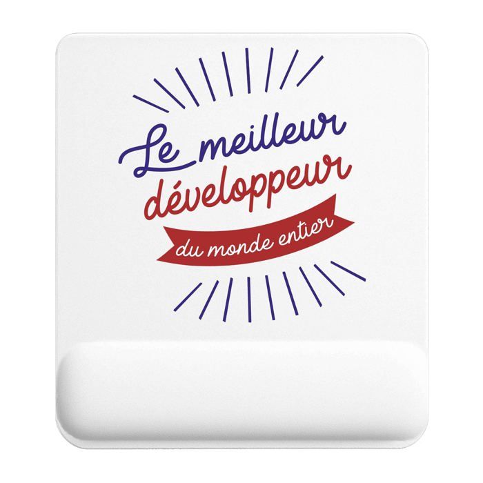 Tapis de souris - PLANETEE - Développeur Meilleur Monde - 22x18 cm - 3 mm - Impression sublimation HD