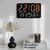 New Wall-mounted Electronic Wall Clock Temperature Multi-functional Digital LED Clocks Home Date Display Table Clock for Bedroom