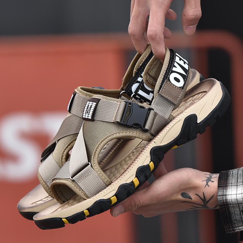 Fashion Fashion Men's Sandals Non-Slip Anti-wear Men's Home and Outdoor Sandals Soft and Comfort Summer Shoes Mens Breathable Slippers