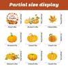 9 Sheets Fall Window Clings Window Decals Stickers Maple Leaves Pine Cones Oil Painting For Autumn Glass Home Decoration 70pcs