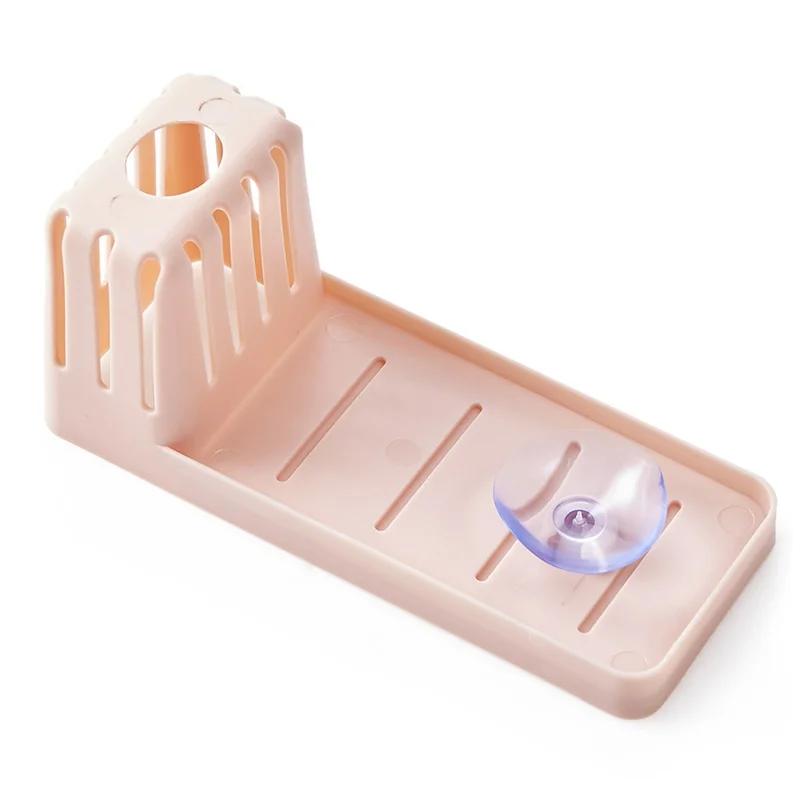 1 Pcs Kitchen Accessories Sink Shelf Suction Cup Sponge Drain Rack Multifunction Storage Racks Home Or