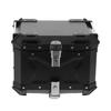 Motorbike Storage Box Top Box Tail Box Trunk Carrier Universal Black 45L Motorcycle  Aluminum Top Case Tail Box Luggage